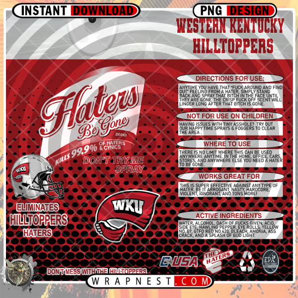 WESTERN KENTUCKY HATERS BE GONE WRAP