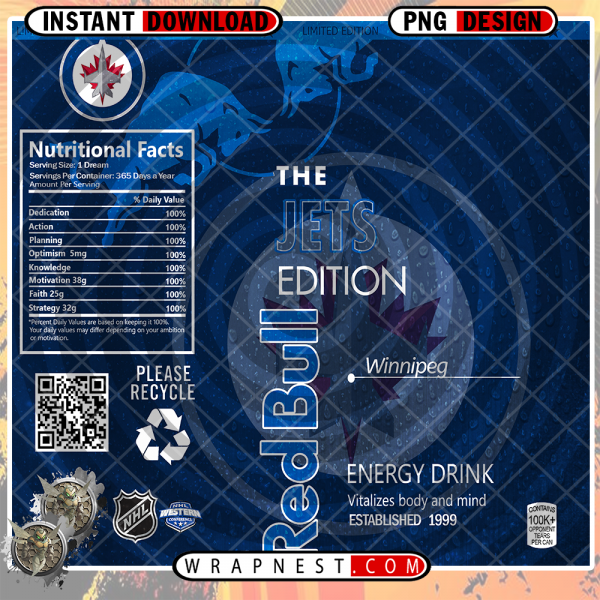JETS RED BULL WRAP