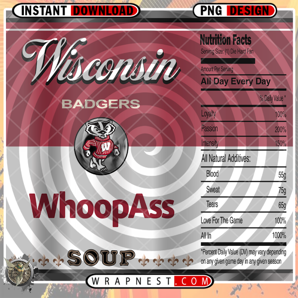 WISCONSIN WHOOPASS WRAP