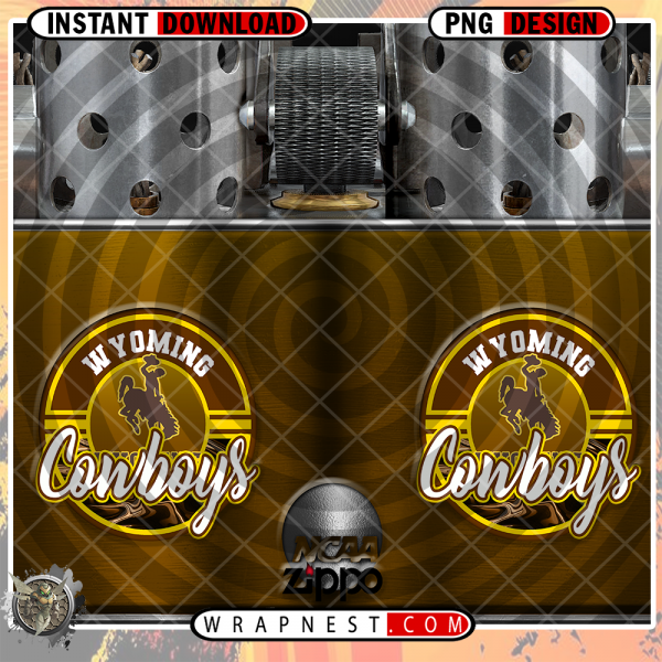 WYOMING TEAM FAN SODA WRAP
