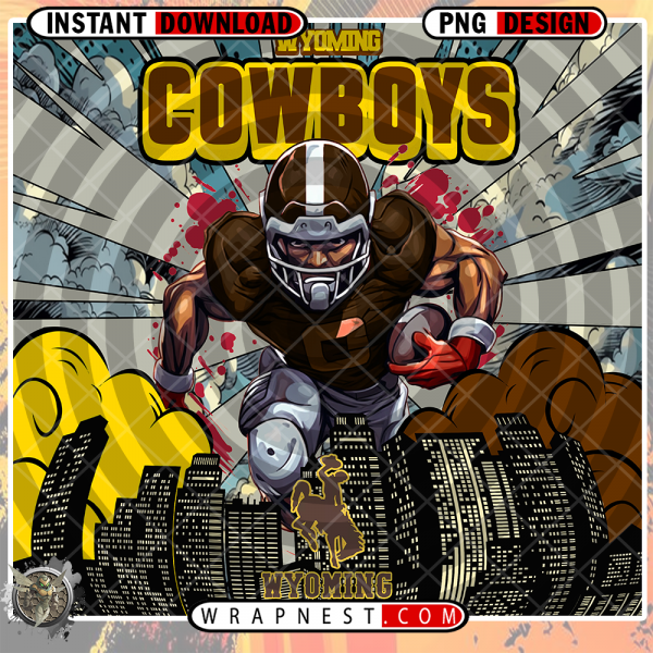 WYOMING COMIC BOOK STYLE WRAP