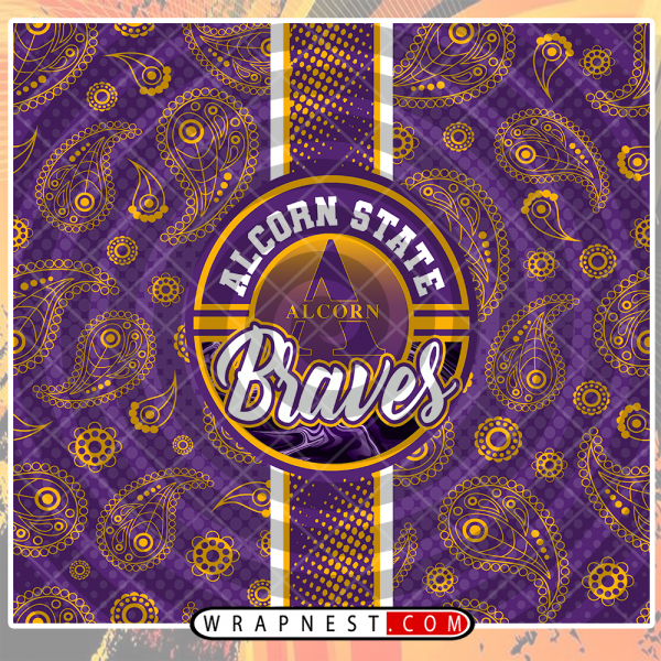 ALCORN STATE HANDKERCHIEF WRAP