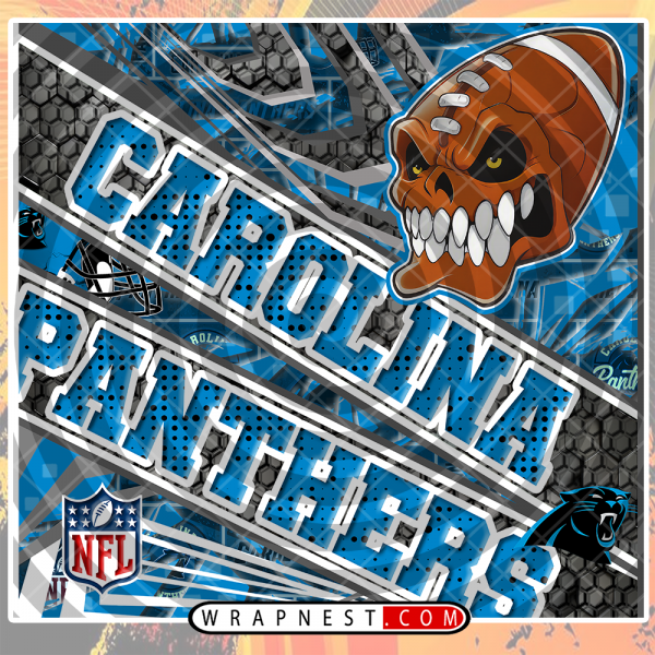 PANTHERS ANGRY FOOTBALL WRAP