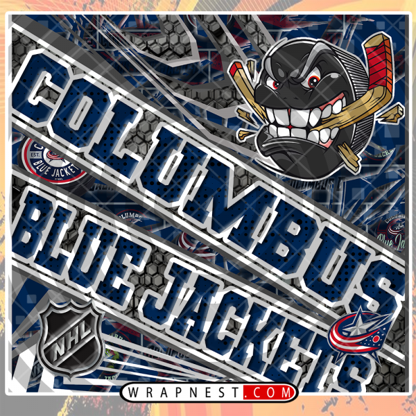 BLUE JACKETS ANGRY SPORTS WRAP