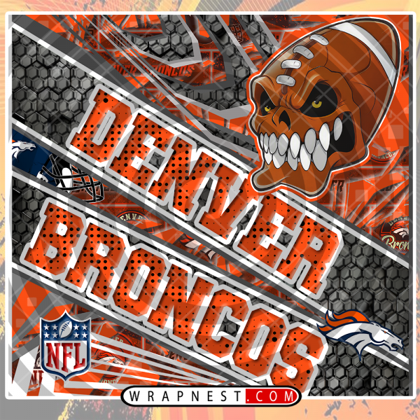 BRONCOS ANGRY FOOTBALL WRAP