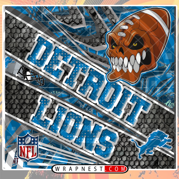 LIONS ANGRY FOOTBALL WRAP