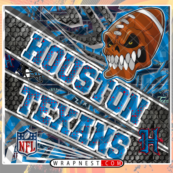 TEXANS ANGRY FOOTBALL WRAP