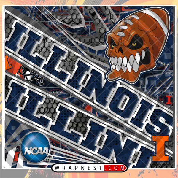 ILLINOIS ANGRY SPORTS WRAP