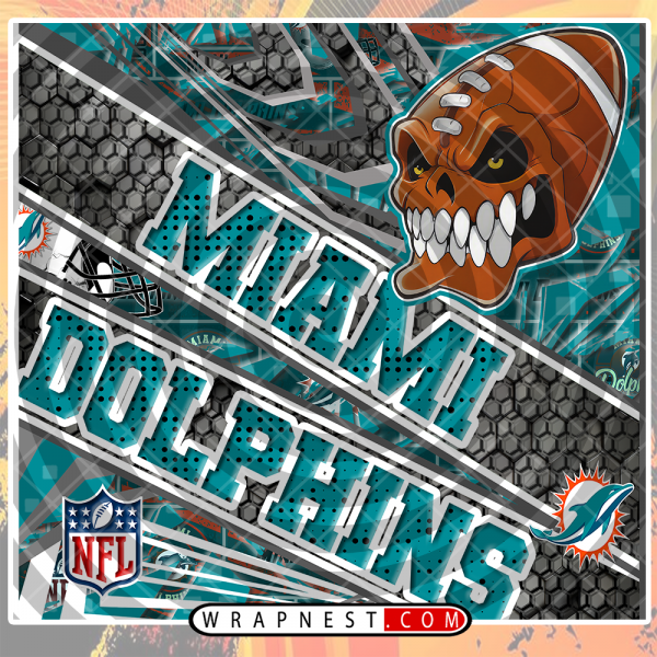 DOLPHINS ANGRY FOOTBALL WRAP