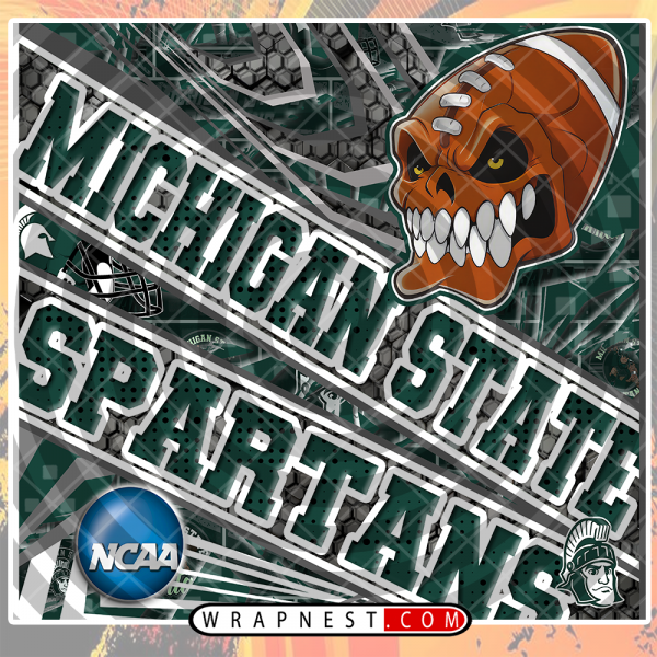 MICHIGAN STATE ANGRY SPORTS WRAP