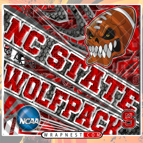 NC STATE ANGRY SPORTS WRAP