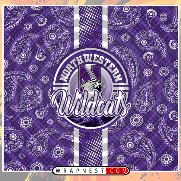 NORTHWESTERN HANDKERCHIEF WRAP