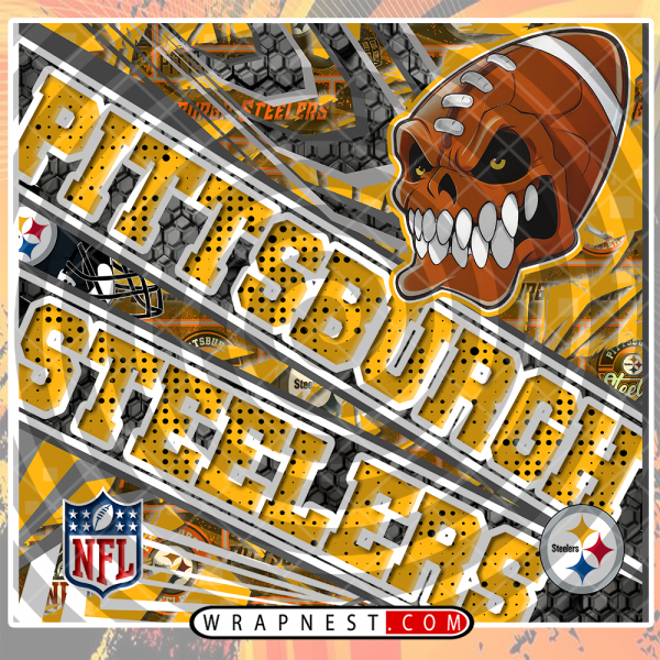 STEELERS ANGRY FOOTBALL WRAP