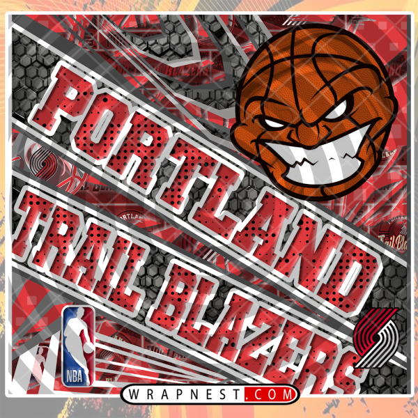 TRAIL BLAZERS ANGRY BASKETBALL WRAP