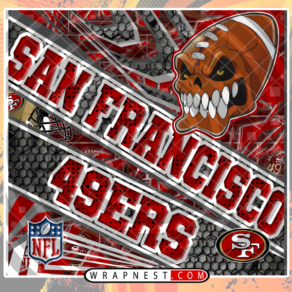 49ERS ANGRY FOOTBALL WRAP