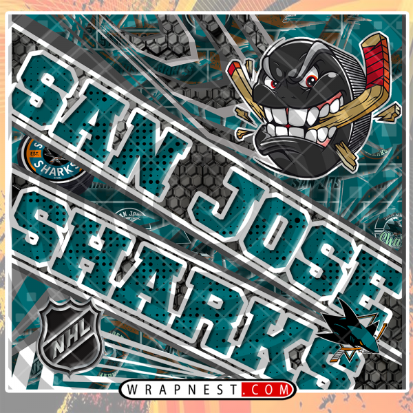 SHARKS ANGRY SPORTS WRAP