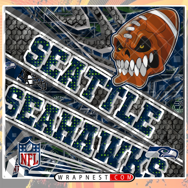 SEAHAWKS ANGRY FOOTBALL WRAP
