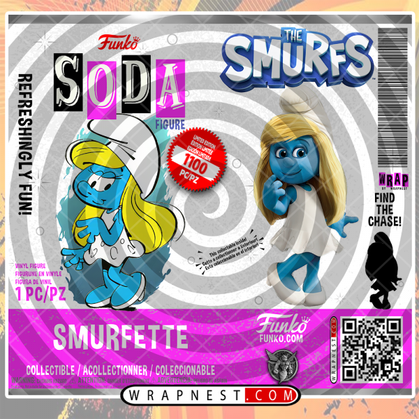 SMURFETTE FUNKO SODA WRAP