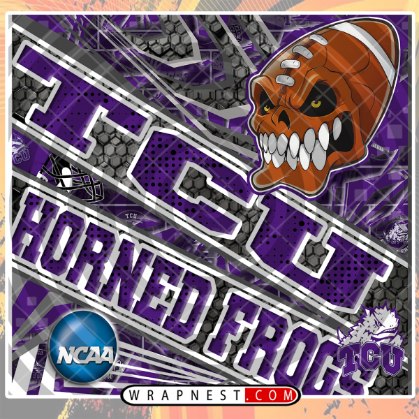 TCU HORNED ANGRY SPORTS WRAP