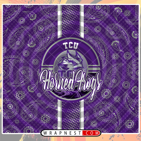 TCU HORNED HANDKERCHIEF WRAP