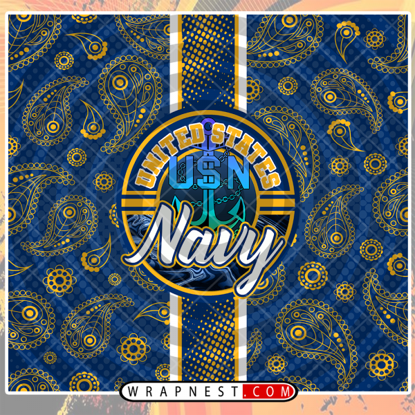 NAVY HANDKERCHIEF WRAP