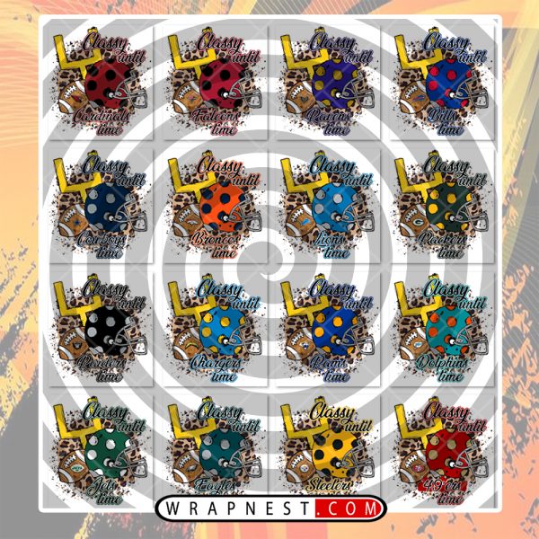 NFL CLASSY UNTIL PNG BUNDLE