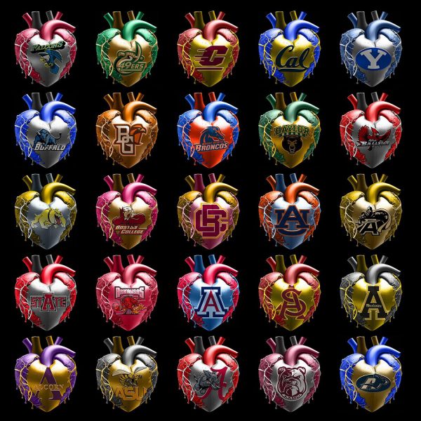 NCAA BLEEDING HEART PNG BUNDLE