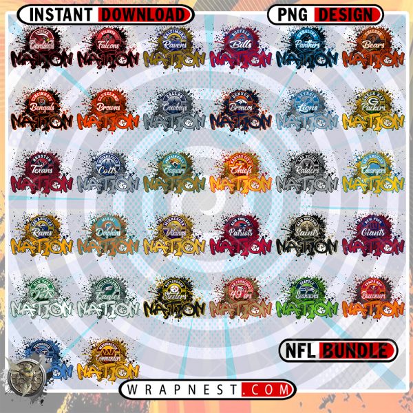 NFL NATION PNG BUNDLE