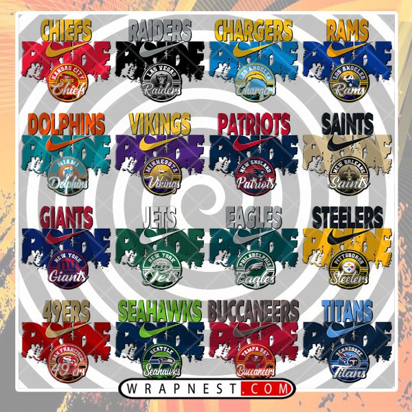 NFL PRIDE PNG BUNDLE