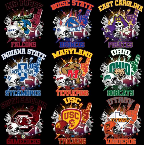 NCAA RETRO PNG BUNDLE