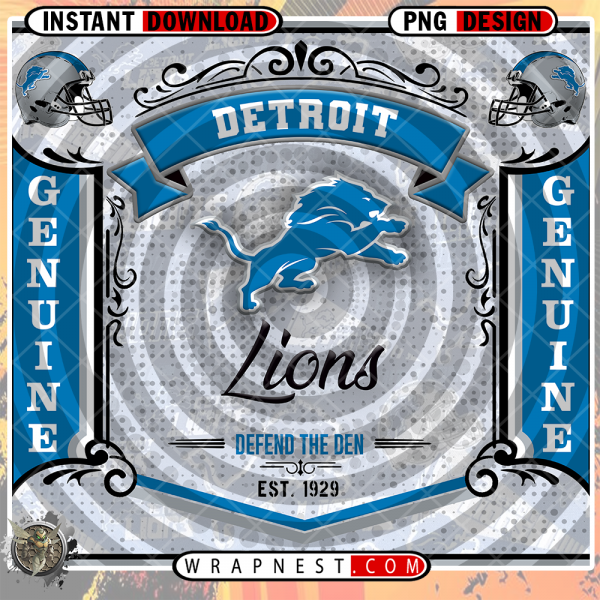 Detroit Lions Bud Wrap v4