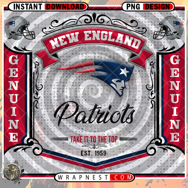 New England Patriots Bud Wrap v4