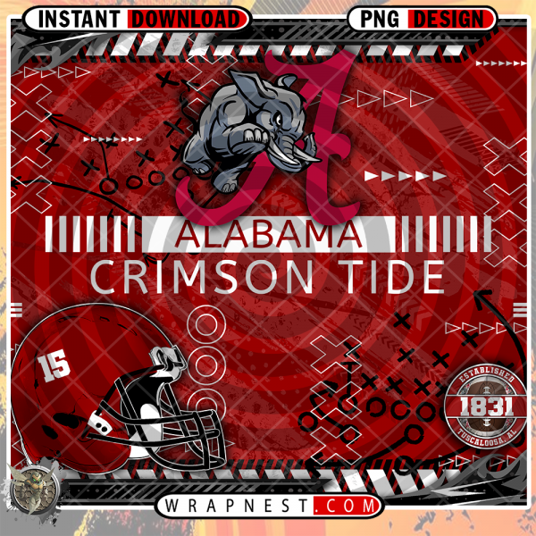 CRIMSON TIDE X's & O's WRAP