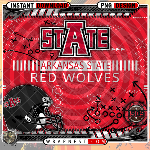 RED WOLVES X's & O's WRAP
