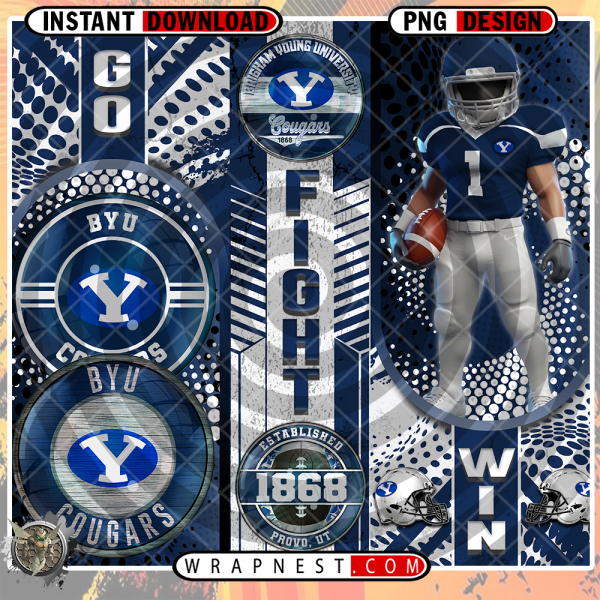 BYU GO FIGHT WIN WRAP