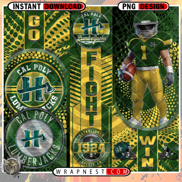 CAL POLY GO FIGHT WIN WRAP