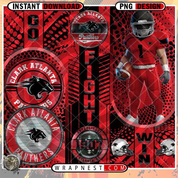 CLARK ATLANTA GO FIGHT WIN WRAP