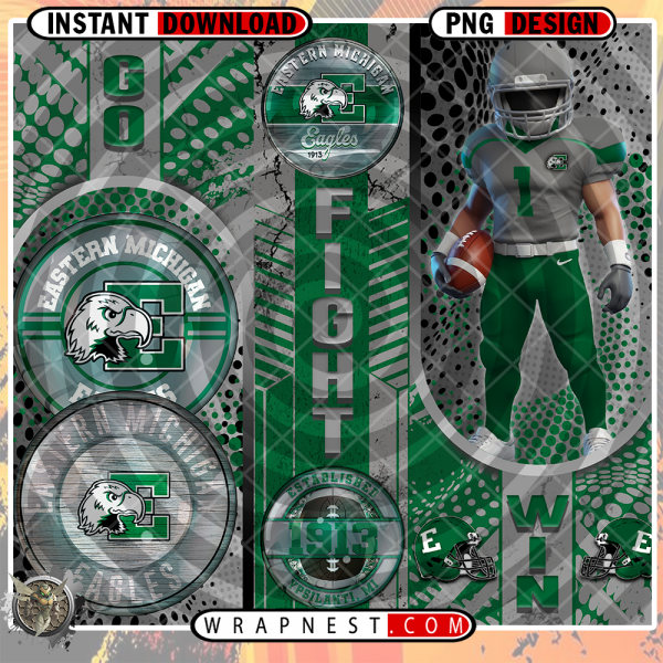EASTERN MICHIGAN GO FIGHT WIN WRAP
