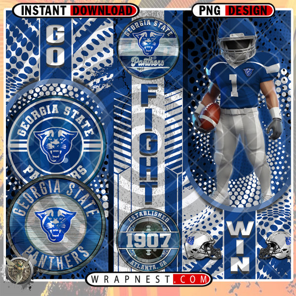 GEORGIA STATE GO FIGHT WIN WRAP