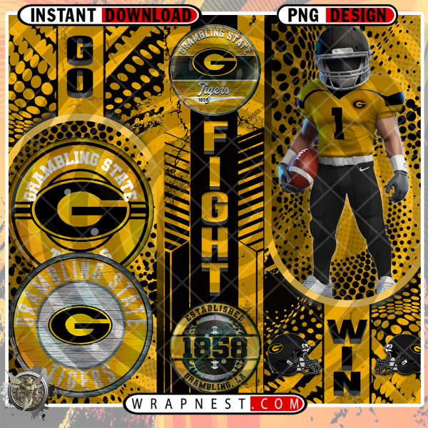 GRAMBLING STATE GO FIGHT WIN WRAP