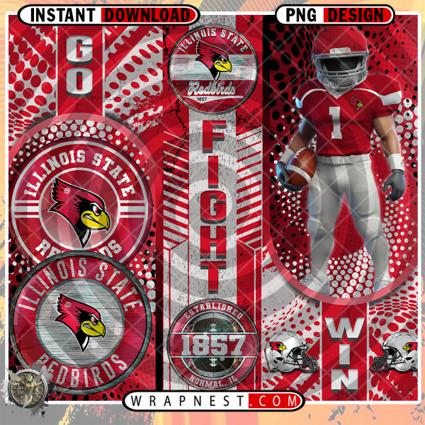 ILLINOIS STATE GO FIGHT WIN WRAP