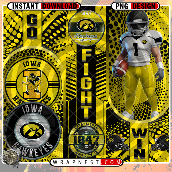 IOWA GO FIGHT WIN WRAP