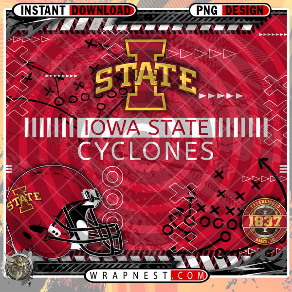 CYCLONES X's & O's WRAP