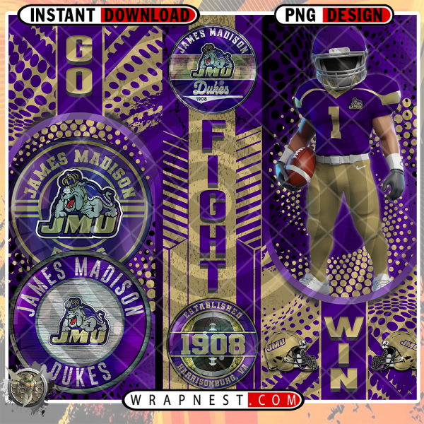 JAMES MADISON GO FIGHT WIN WRAP