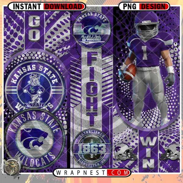 KANSAS STATE GO FIGHT WIN WRAP