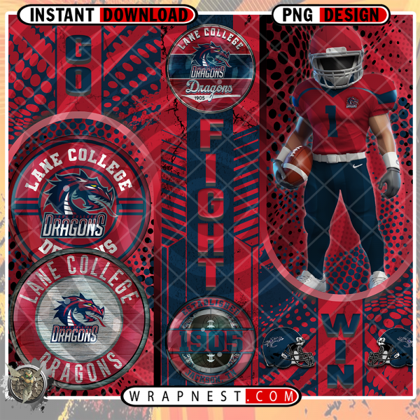 LANE COLLEGE GO FIGHT WIN WRAP