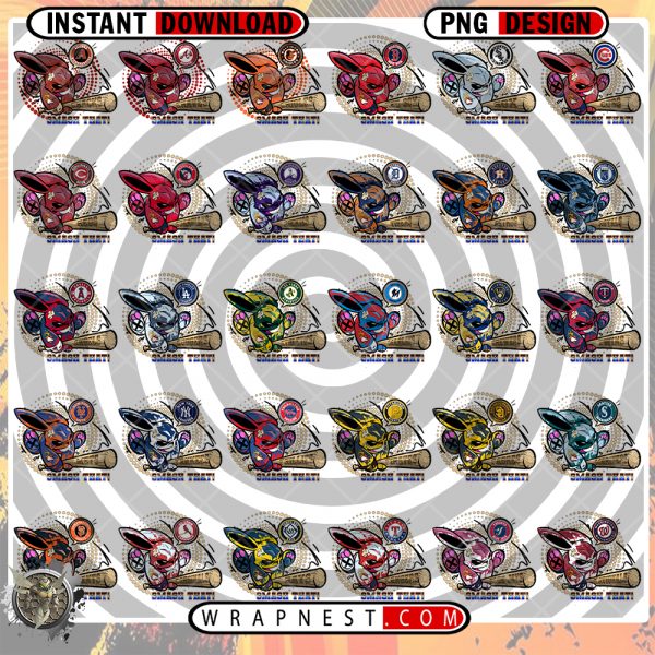 MLB BUNNY PNG BUNDLE