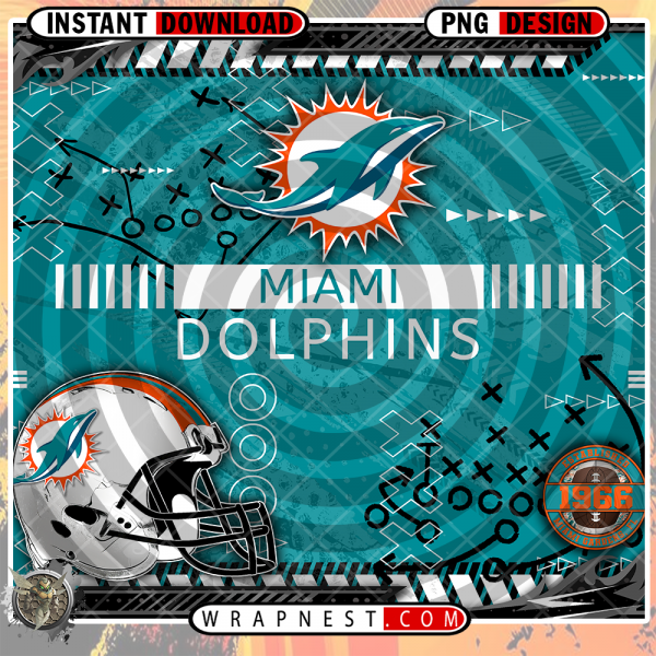 DOLPHINS X's & O's WRAP