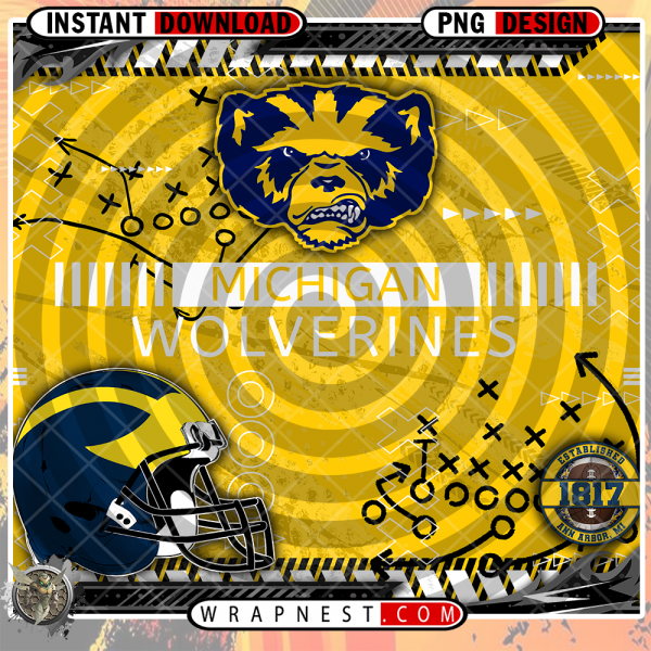 WOLVERINES X's & O's WRAP