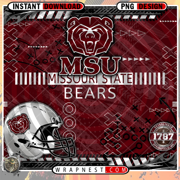 BEARS X's & O's WRAP